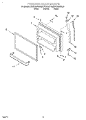 FREEZER DOOR, OPTIONAL Diagram and Parts List for KTRS21MJBL00  KitchenAid Refrigerator