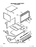 MICROWAVE CABINET, LITERATURE AND OPTIONAL Diagram and Parts List for RM286PXV1  Whirlpool Microwave Oven Combo