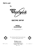 SECTION Diagram and Parts List for LE6400XPW0  Whirlpool Dryer
