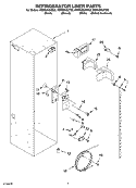 REFRIGERATOR LINER PARTS Diagram and Parts List for KSSS36QKB02  KitchenAid Refrigerator