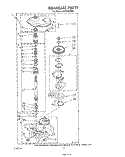 GEARCASE Diagram and Parts List for LA7800XSW2  Whirlpool Washer