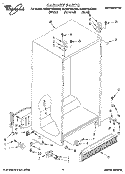 CABINET Diagram and Parts List for 8ED22PWXBG00  Whirlpool Refrigerator