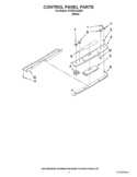 CONTROL PANEL PARTS Diagram and Parts List for GY397LXUQ04  Whirlpool Range