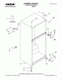 CABINET PARTS Diagram and Parts List for IT8WSKXWW01  Whirlpool Refrigerator