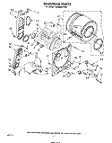 BULKHEAD Diagram and Parts List for LG5606XPW0  Whirlpool Dryer