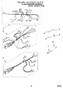 WIRING HARNESS Diagram and Parts List for RM280PXBQ3  Whirlpool Microwave Oven Combo