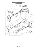 WIRING HARNESS Diagram and Parts List for RS6700XKW3  Whirlpool Range