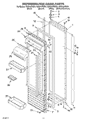 REFRIGERATOR DOOR Diagram and Parts List for KSSS48FKW01  KitchenAid Refrigerator