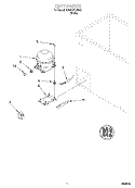 SECTION Diagram and Parts List for EH050FXJW00  Whirlpool Freezer