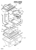 SHELF PARTS, OPTIONAL PARTS Diagram and Parts List for ET1CHEXSQ00  Whirlpool Refrigerator