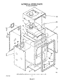 EXTERNAL OVEN Diagram and Parts List for SB130PERW0  Whirlpool Range