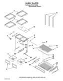 SHELF PARTS Diagram and Parts List for KFIS27CXMS6  KitchenAid Refrigerator