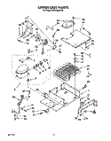 UPPER UNIT Diagram and Parts List for KSSS48MBX00  KitchenAid Refrigerator
