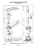 3367743 PUMP AND MOTOR Diagram and Parts List for GDU4050XPW3  Whirlpool Dishwasher