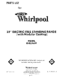 COOK TOP Diagram and Parts List for RHE396PP  Whirlpool Range