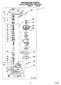 GEARCASE PARTS, OPTIONAL PARTS (NOT INCLUDED) Diagram and Parts List for 7MWT73520SQ0  Whirlpool Washer