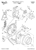 SECTION Diagram and Parts List for GCE2900XSW4  Whirlpool Dryer