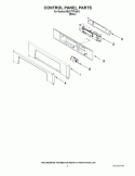 CONTROL PANEL PARTS Diagram and Parts List for RBD277PVB03  Whirlpool Wall Oven