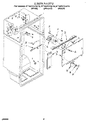 LINER Diagram and Parts List for ET18DKXAW10  Whirlpool Refrigerator