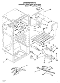 LINER, OPTIONAL Diagram and Parts List for RT14HDYKQ00  Roper Refrigerator
