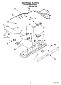 CONTROL PARTS Diagram and Parts List for 6ED2FHKXRL04  Whirlpool Refrigerator