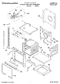 OVEN Diagram and Parts List for KEBI101DBL8  KitchenAid Wall Oven