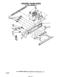 CONTROL PANEL Diagram and Parts List for RS576PXP1  Whirlpool Range