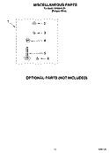 MISCELLANEOUS PARTS OPTIONAL PARTS (NOT INCLUDED) Diagram and Parts List for RAS8244LQ1  Roper Washer