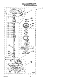 GEARCASE Diagram and Parts List for KAWE660WWH3  KitchenAid Washer