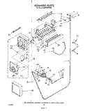 ICE MAKER Diagram and Parts List for KSRF36DTX01  KitchenAid Refrigerator