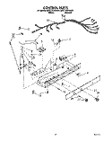 CONTROL Diagram and Parts List for 8ED27DQXAN03  Whirlpool Refrigerator