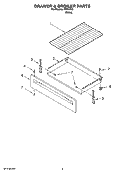 DRAWER & BROILER PARTS Diagram and Parts List for IRP33803  Inglis Range