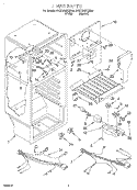 LINER, OPTIONAL Diagram and Parts List for 8VET16GKGW00  Whirlpool Refrigerator