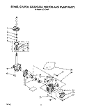BRAKE, CLUTCH, GEARCASE, MOTOR AND PUMP Diagram and Parts List for AL5143VW1  Whirlpool Washer