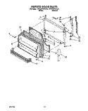 FREEZER DOOR Diagram and Parts List for KTRC22KXWH20  KitchenAid Refrigerator