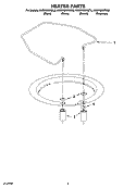 HEATER PARTS Diagram and Parts List for KUDP02SRBL3  KitchenAid Dishwasher