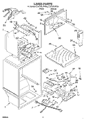 LINER Diagram and Parts List for KTRP22KJBT00  KitchenAid Refrigerator