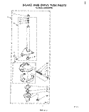 BRAKE AND DRIVE TUBE Diagram and Parts List for LA5430XPW1  Whirlpool Washer