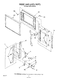 DOOR AND LATCH Diagram and Parts List for KCMS135SWH0  KitchenAid Microwave