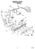 CONTROL PARTS Diagram and Parts List for 7ED2GTQXPL01  Whirlpool Refrigerator
