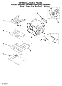 INTERNAL OVEN PARTS Diagram and Parts List for KESS907SBB01  KitchenAid Range