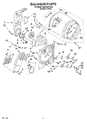 SECTION Diagram and Parts List for 3HLER5437JQ0  Whirlpool Dryer