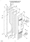 FREEZER DOOR Diagram and Parts List for KSSS36MAX05  KitchenAid Refrigerator