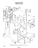 CABINET Diagram and Parts List for RT14DCXVW00  Roper Refrigerator