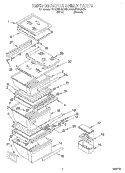 REFRIGERATOR SHELF Diagram and Parts List for 4YED27DQDW01  Whirlpool Refrigerator