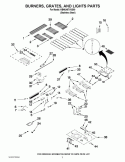 Part Location Diagram of W10244189 Whirlpool COVER