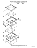 REFRIGERATOR SHELF PARTS Diagram and Parts List for ED5KVEXVB01  Whirlpool Refrigerator