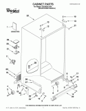 CABINET PARTS Diagram and Parts List for GSS26C5XXY04  Whirlpool Refrigerator