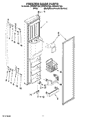 FREEZER DOOR PARTS Diagram and Parts List for GF6NFEXTB00  Whirlpool Refrigerator