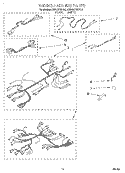 WIRING HARNESS Diagram and Parts List for KEBS276BBL3  KitchenAid Wall Oven